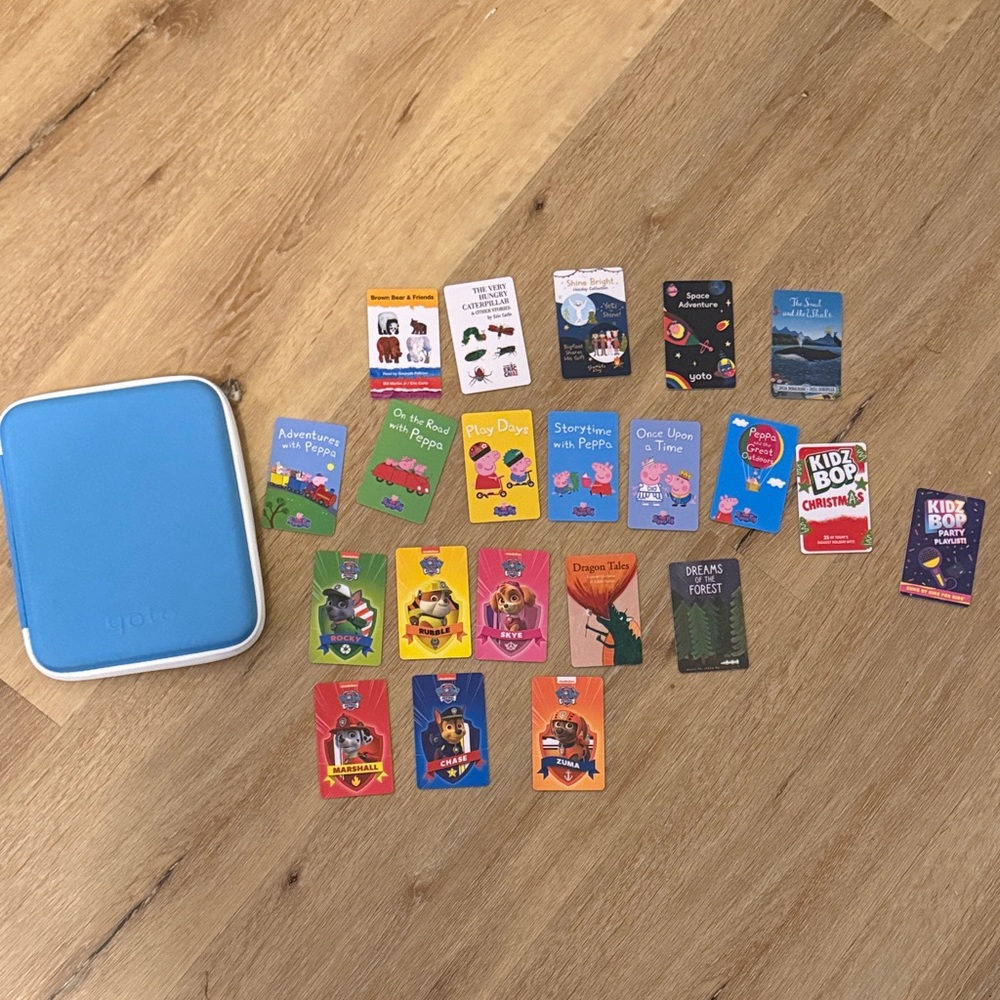 Yoto card case and card bundle